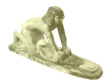 femme qui moud du blé (statuette égyptienne